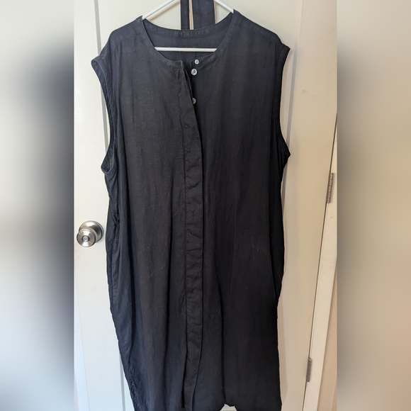 J.CREW LINEN DRESS - MIDI 3X - Picture 2 of 7